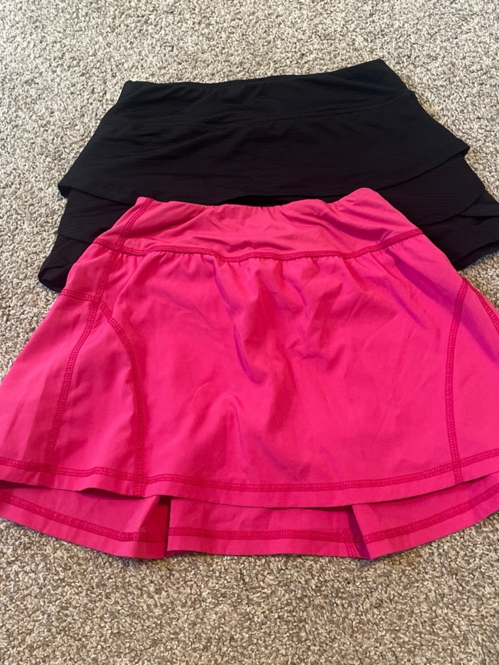 Girls Active Skort - Pink and Black